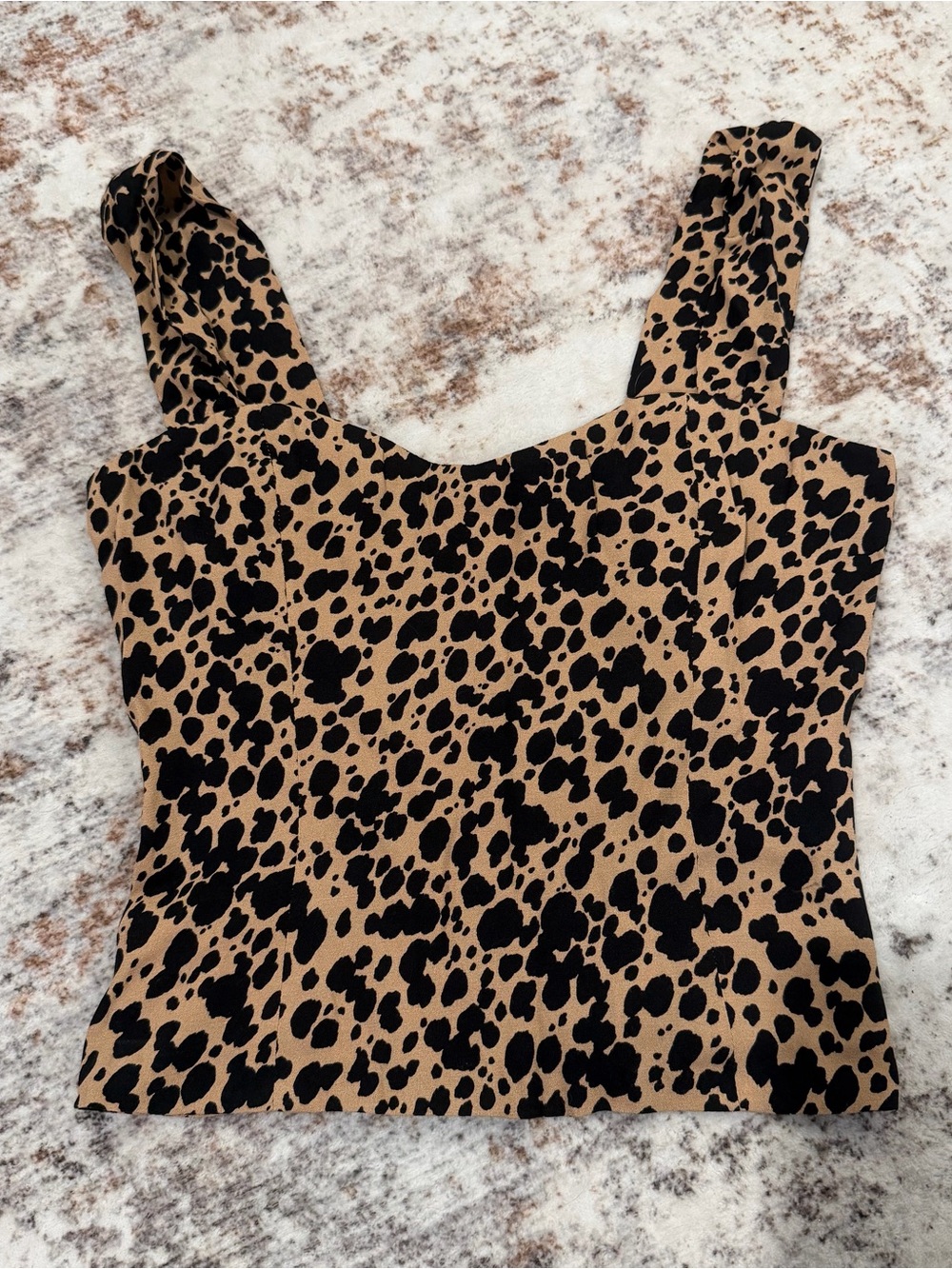 NWT, Reformation Hester Animal Print Corset Top | Women 8